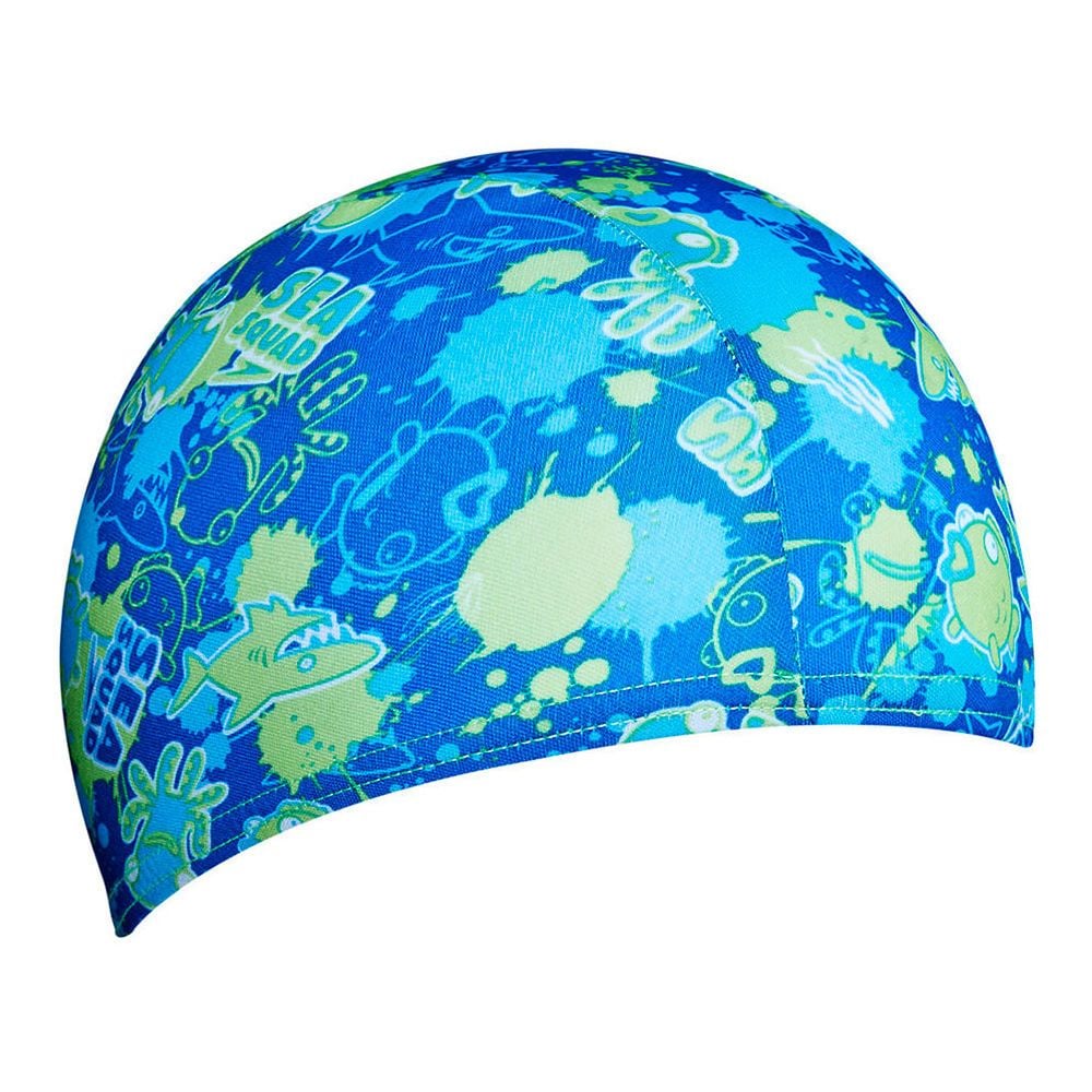  Speedo - Nón Bơi Trẻ Em Vải Polyeste Sea Squad JU (Xanh Dương) 