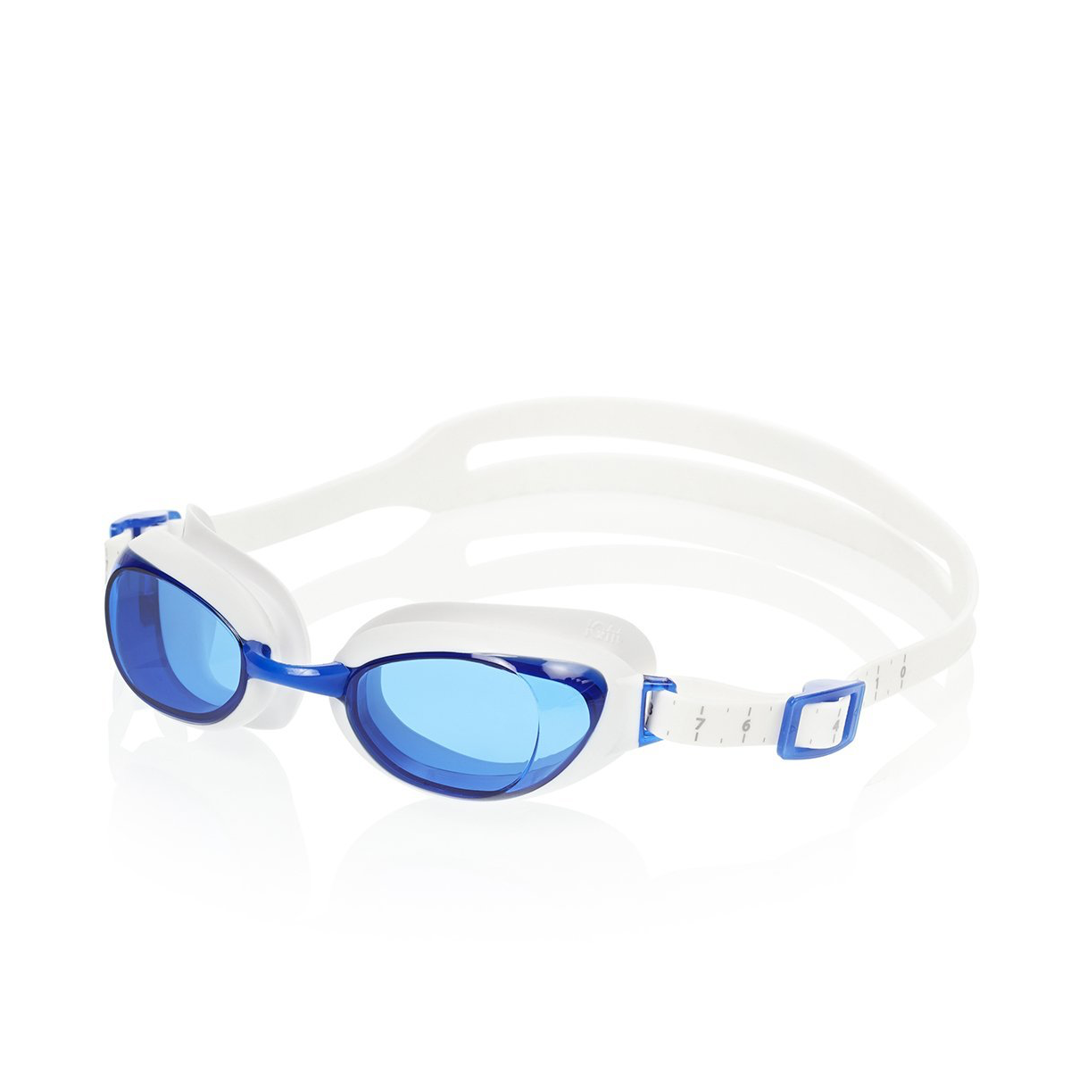  Speedo - Kính Bơi Unisex Aquapure IQfit (Trắng/Xanh Biển) 