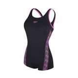  Speedo - Monokini Nữ Endurance+ Monogram Legsuit / Short Leg Height Black/Pink 