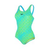  Speedo - Monokini Nữ Endurance 10 Monogram Allover Muscleback Blue/Green 