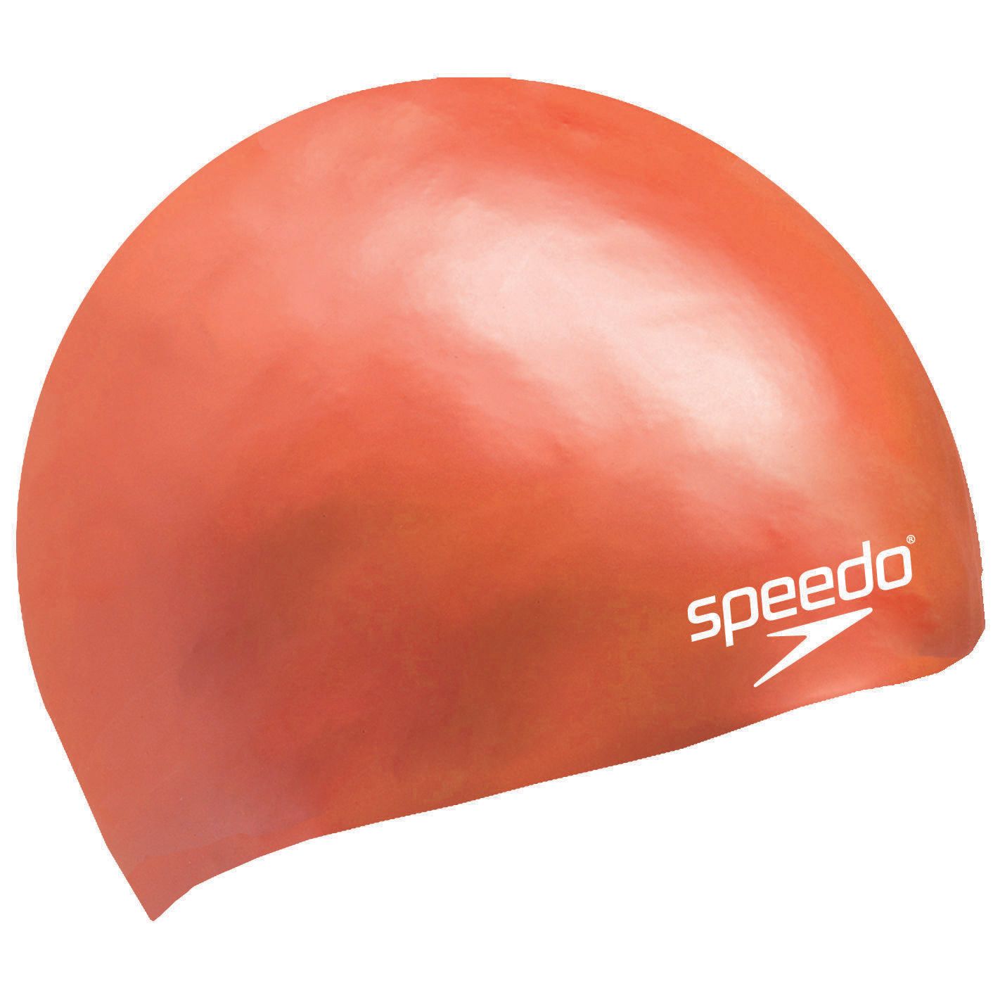  Speedo - Nón Bơi Trẻ Em Plain Moulded Silicone Junior (Cam) Chống Thấm Nước 