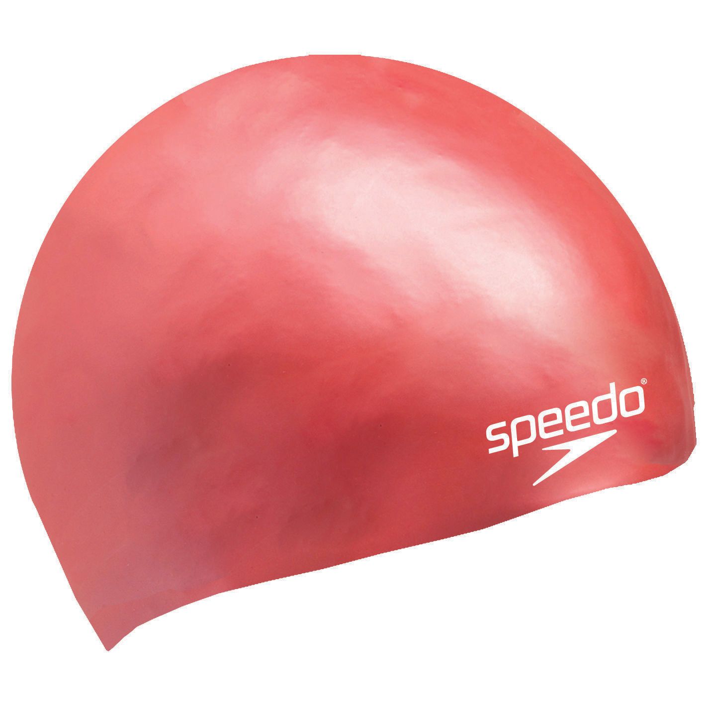  Speedo - Nón Bơi Trẻ Em Plain Moulded Silicone Junior (Đỏ) Chống Thấm Nước 