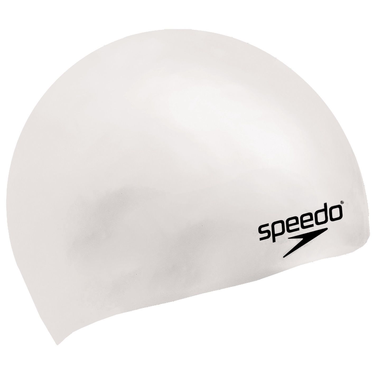  Speedo - Nón Bơi Trẻ Em Plain Moulded Silicone Junior (Trắng) Chống Thấm Nước 