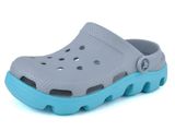  Crocs - Duet Sport Giày Lười Clog Silver/Aqua Nam/Nữ Unisex 