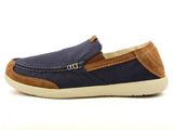  Crocs - Walu Luxe Canvas Giày Loafer M Navy/Stucco Nam 