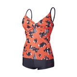  Speedo - Tankini Nữ Endurance 10 Cross Front / Boyleg 2 Piece Print 1 (Navy/Red) 