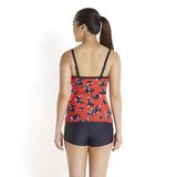  Speedo - Tankini Nữ Endurance 10 Cross Front / Boyleg 2 Piece Print 1 (Navy/Red) 