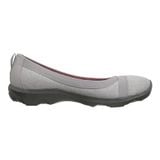  Crocs - Giày búp bê nữ Busy Day Heathered Flat Light Grey 203476-007 (Xám) 
