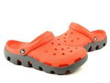  Crocs - Duet Sport Giày Lười Clog Tangerine/Charcoal Nam/Nữ Unisex 