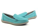  Crocs - Walu II Canvas Giày Loafer W Ice Blue/Pearl White Nữ 