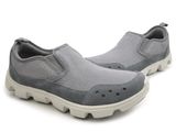  Crocs - Giày Lười Nam Duet Sport Stretch Canvas Slip Charcoal/Pearl White (Xám) 