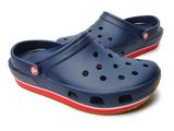  Crocs - RETRO Giày Lười Clog NAVY/RED Nam/Nữ Unisex 