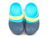  Crocs - Giày Lười Bé Trai/Bé Gái Unisex Electro2Clg 15608-41T (Xanh Navy-Xanh Biển-Xanh Neon) 