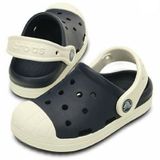  Crocs - Giày Lười Trẻ Em Bumper Toe Clog Kids Navy/Oyster (Xanh Navy) 