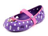  Crocs - Keeley Minnie Giày Búp Bê Flat Neon Purple/Neon Magenta Bé Gái 