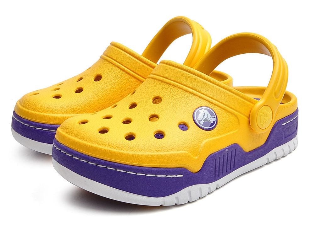 Crocs - Front Court Clog Kids Canary/Ultraviolet Bé Trai – iCART VIET NAM