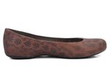  Crocs - THEMALUCENT SNAKE PRINT Giày Búp Bê Flat BRONZE/ESPRESSO Nữ 
