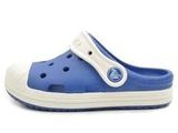  Crocs - Giày Lười Trẻ Em Bumper Toe Clog Kids Cerulean Blue/Oyster (Xanh Dương) 