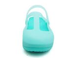  Crocs - Giày Lười Nữ Carlie Mary Janes Flower 200612-4H2 (Xanh Ngọc) 