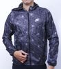  Nike - Áo Khoác Nam Thể Thao Có Mũ Running Vải Dù Xếp Gọn In Họa Tiết 3D (Xám Tro) 