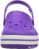 Crocs - Giày Lười Trẻ Em Unisex Lights Clog PS Neon Purple/White (Tím) 