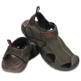  Crocs - Giày Sandal Nam Swiftwater  M 15041-22Z (Xanh-Nâu) 