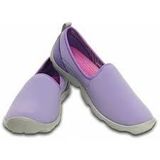  Crocs - Giày Lười Nữ Duet Busy Day Skimmer Blue Violet/Light Grey (Tím) 