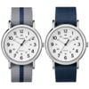  Timex - Đồng Hồ Nam Dây Vải 2 Mặt TW2P72300-Weekender™ Stripe (Xám/Navy) 