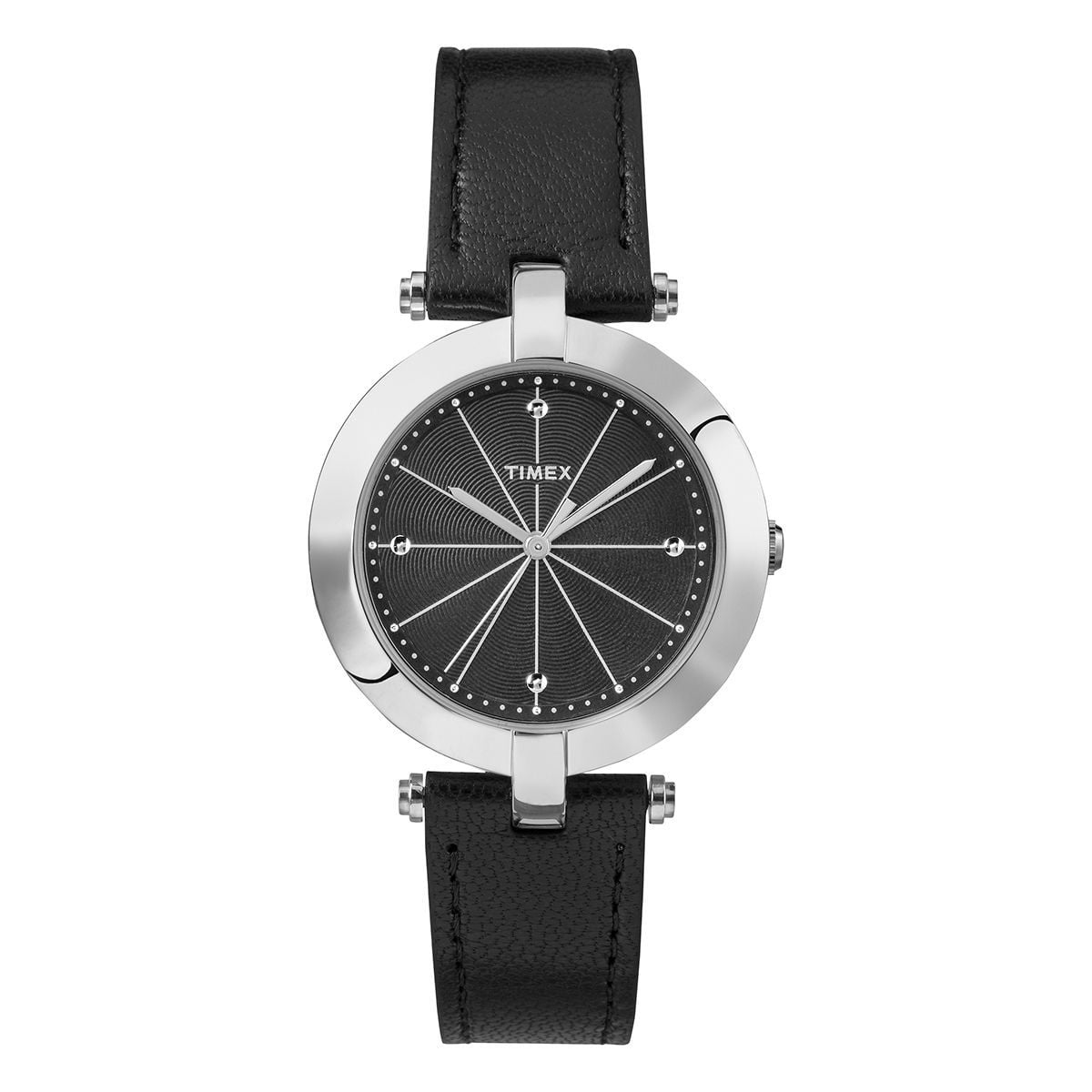  Timex - Đồng Hồ Thời Trang Nữ Dây Da Elevated Classic (Đen) 