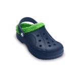  Crocs - Baya Fleece Giày Lười Clog Kids Navy/Lime Bé Trai / Bé Gái 