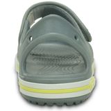  Crocs - Crocband II Giày Sandal PS Concrete/Chartreuse Bé Trai 