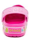  Crocs - CrocsLights Butterfly Giày Lười Clog PS Neon Magenta/Carnation Bé Gái 