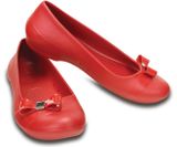  Crocs - Crocs Gianna Simple Bow Giày Búp Bê Flat Pepper/Pepper Nữ 