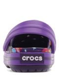  Crocs - Crocband Galactic Giày Lười Clog K Royal Purple/Neon Purple Bé Trai / Bé Gái 