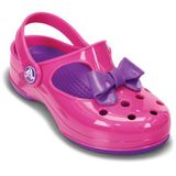 Crocs - Crocs Carlie Bow Mary Jane PS Fuchshia/Neon purple Bé Gái 