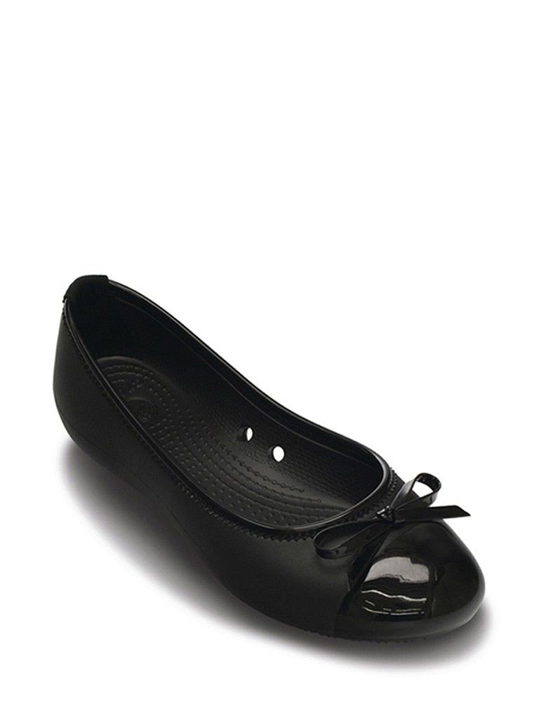  Crocs - COBBLER BALLET Giày Búp Bê Flat BLACK/BLACK Nữ 