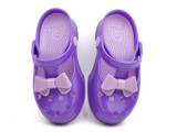  Crocs - Crocs Carlie Bow Mary Jane PS Neon Purple/Iris Bé Gái 