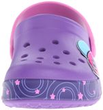  Crocs - Crocband Galactic Giày Lười Clog Girls Neon Purple Bé Gái 