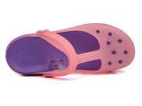  Crocs - Carlie Guốc Marry Jane Coral/Neon Purple Nữ 