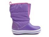  Crocs - CrocsLights Gust Giày Cổ Cao Boot PS Neon Purple/Party Pink Bé Trai / Bé Gái 