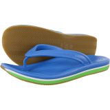  Crocs - Crocs Retro Dép Tông Flip-flop Varsity Blue/Neo green Nam/Nữ Unisex 