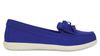 Crocs - Adela Giày Lười Suede Moc W Cerulean Blue/Stucco Nữ