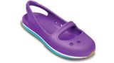  Crocs - Crocs Retro Guốc Marry Jane Girl C Neon purple/Surf Bé Gái 