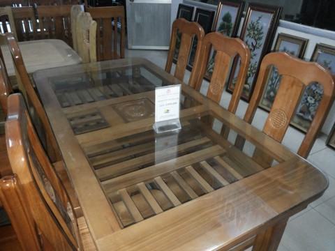 Bộ bàn ăn gỗ sồi 1.6M