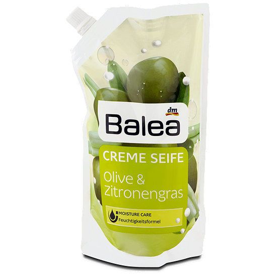 Balea Creme Seife Olive & Zitronengras Flüssigseife Nachfüllbeutel