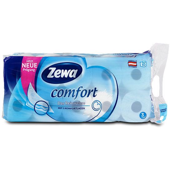  Zewa Comfort Toilettenpapier Das Reinweisse 3-lagig 