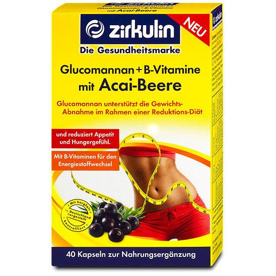  zirkulin Glucomannan + B-Vitamine mit Acai-Beere Kapseln 