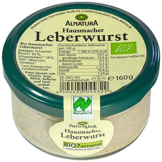  Alnatura Hausmacher Leberwurst 