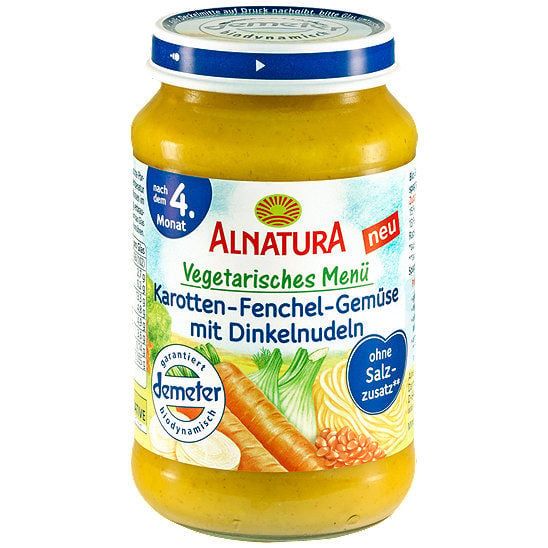  Alnatura Menü Karotten-Fenchel-Gemüse mit Dinkelnudeln 