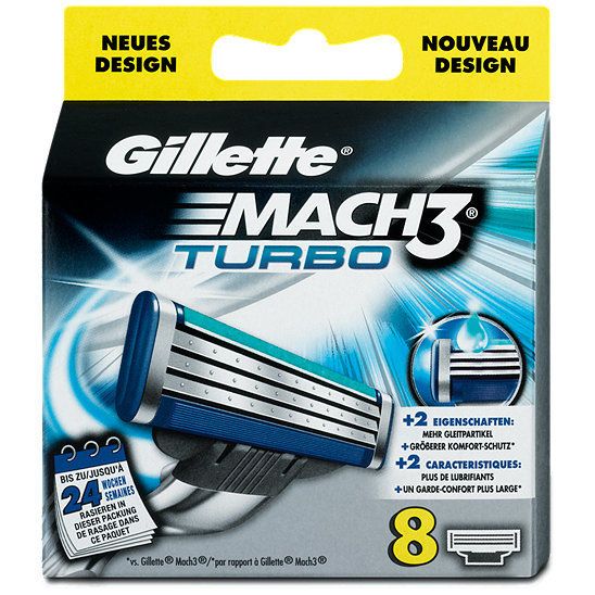  Gillette Mach3 Turbo Rasierklingen 